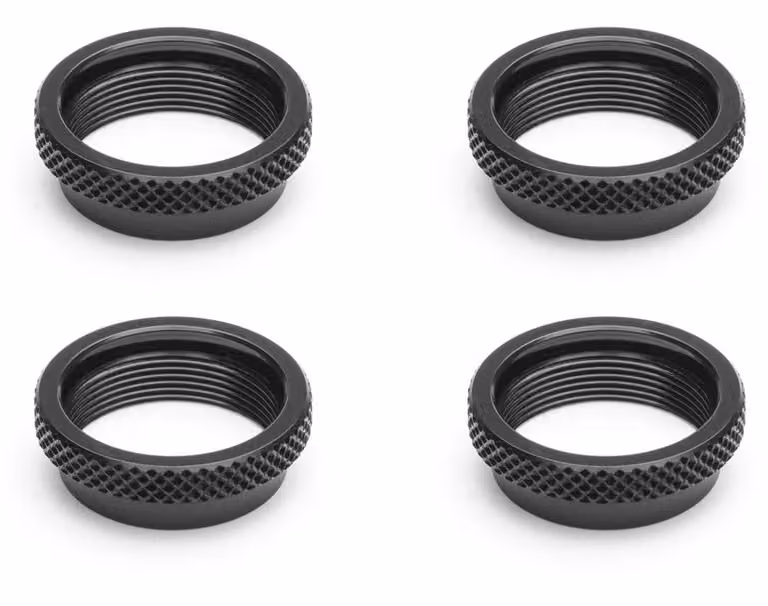 Anelli di ammortizzatori in alluminio da 16 mm, confezione da 4 pezzi.