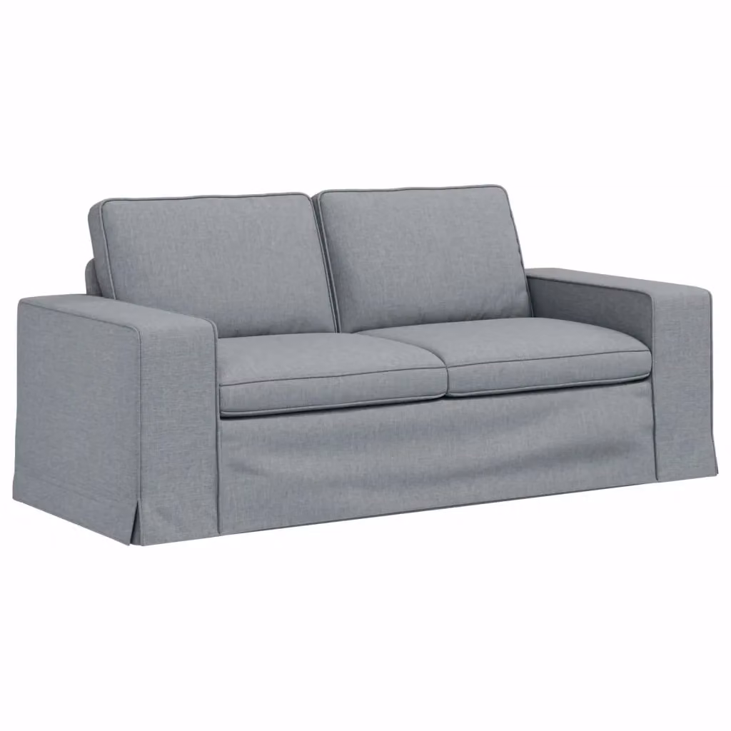 Divano moderno vidaXL in tessuto grigio con struttura in metallo L: 182 cm, P: 80 cm, H: 82 cm – 2