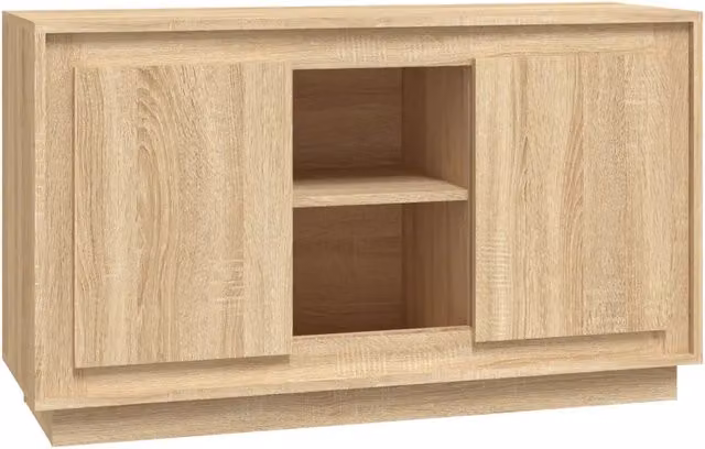 Credenza Buffet in Legno Multistrato Rovere Sonoma, L/P/H: 102 x 35 x 60 cm