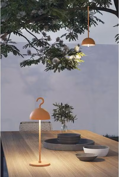 Lampada da tavolo SOMPEX Hook, altezza: 360 mm, arancione
