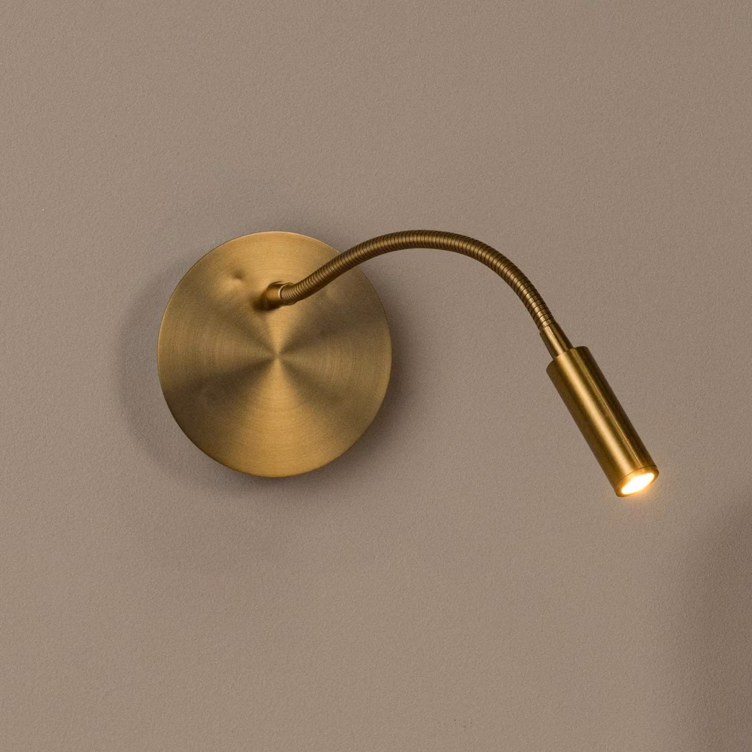 Lucide Barra di faretti Jolijn, Ottone / Oro, Camera da letto, Metallo, Applique a LED