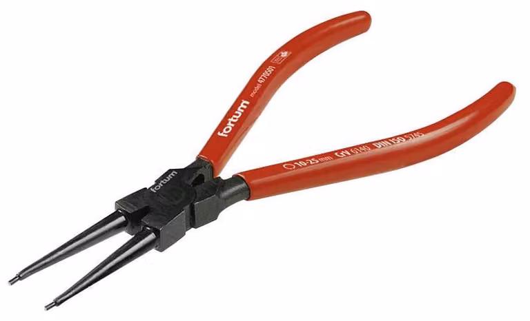 Pinze per anelli di sicurezza Fortum (4770501) Pinze per anelli di sicurezza dritte all'interno, 140 mm, campo di serraggio 10-25 mm, 61CrV4