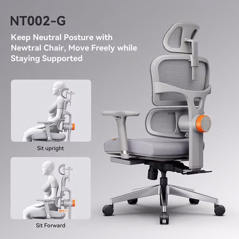 Sedia da gaming ergonomica con poggiapiedi - Schienale e supporto lombare regolabili, ideale per il lavoro da casa