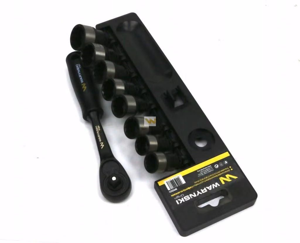 Set di chiavi a bussola Waryński, 3/8 di pollice, da 15 a 24 mm, 9 pezzi