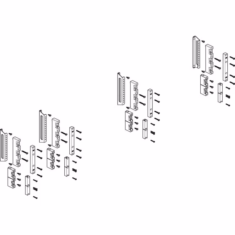 Modulo barra collettrice ABN profonda 5FB/3RE 60 mm per CU 12x5 - 30x10 mm, a 5 poli, EBM 32 mm MTS53605