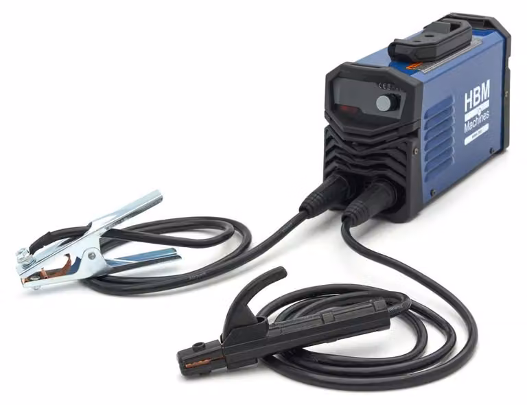 Saldatrice HBM MMA 200 con display digitale blu