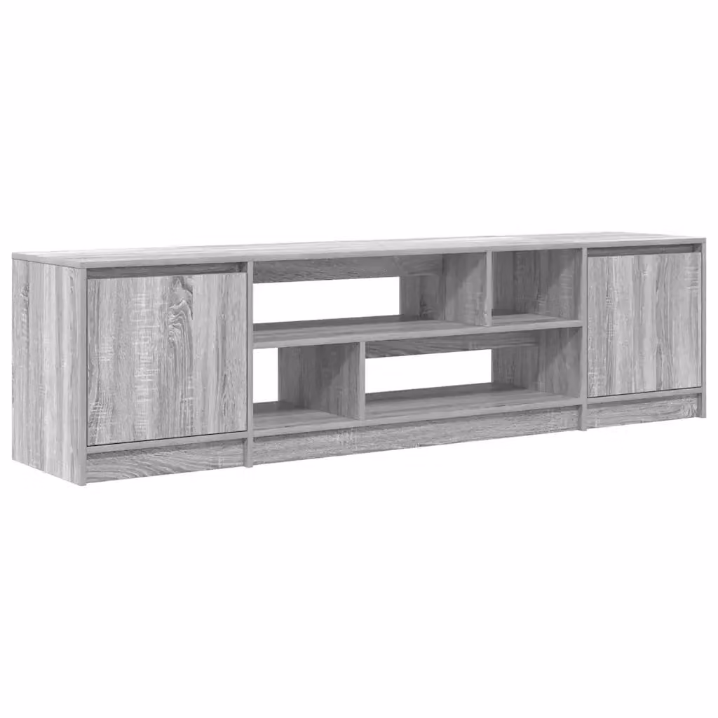 Mobile Porta TV Moderno vidaXL Grigio Sonoma in Legno Multistrato L: 188,5 cm, P: 41 cm, H: 50 cm – 2
