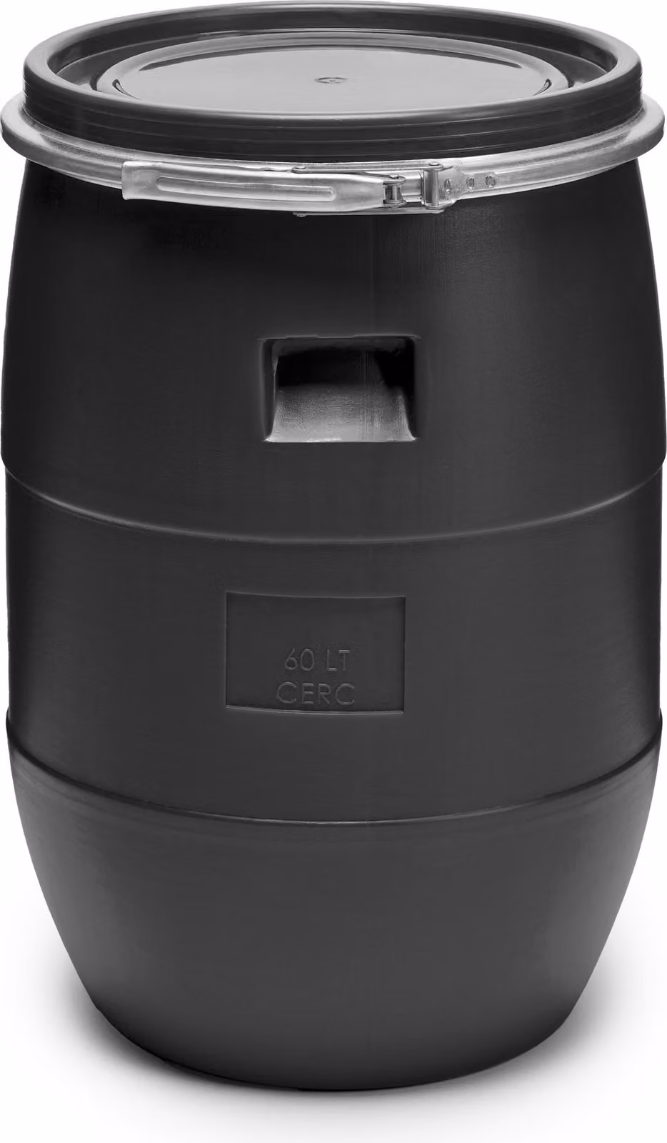 Garronda 60L Barile di plastica Nero Barile per alimenti in plastica HDPE Barile per pioggia per giardino GD-0078