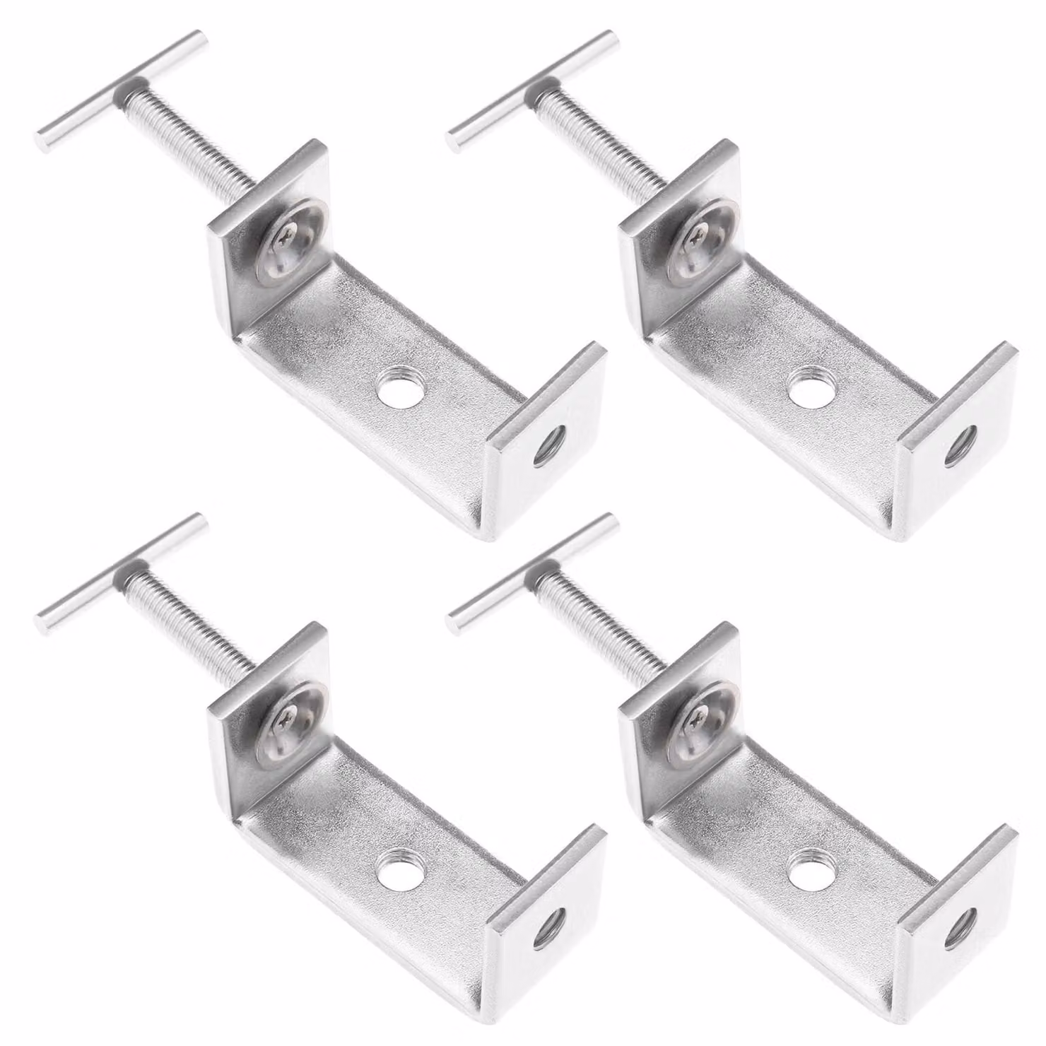 Morsetti robusti C-Klemmen - Acciaio inossidabile 304 - Apertura di 65 mm - Campo di regolazione da 15 a 60 mm - 4 morsetti di fissaggio universali - Resistenti e anticorrosivi - Morsetto di fissaggio