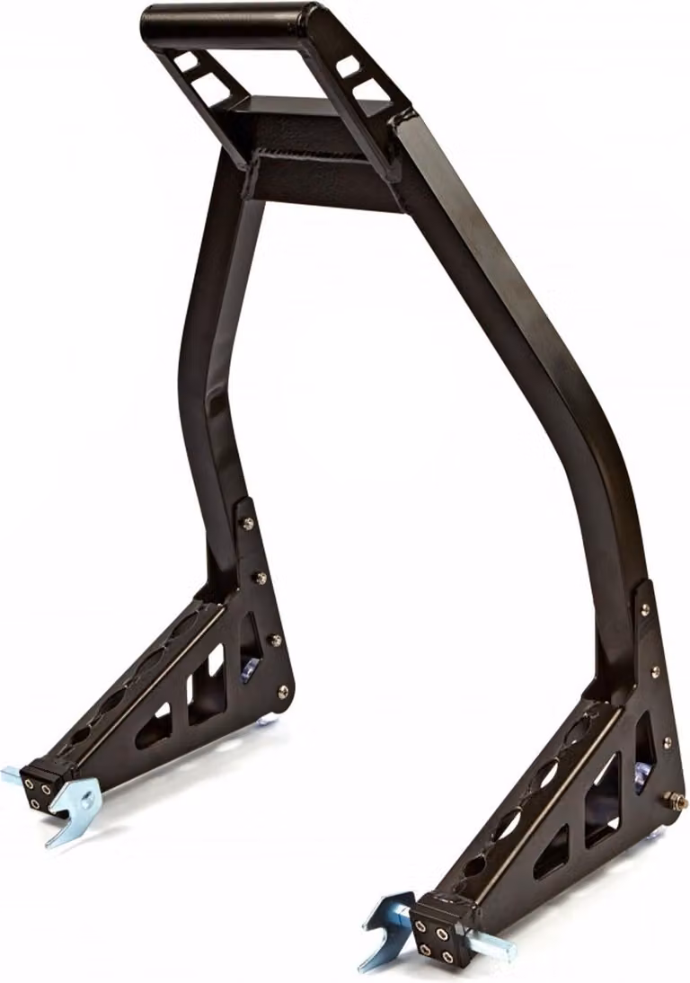 Cavalletto alzamoto nero,solleva moto posteriore regolabile universale,carico massimo 250 kg,Premium Hbm Machines Olanda