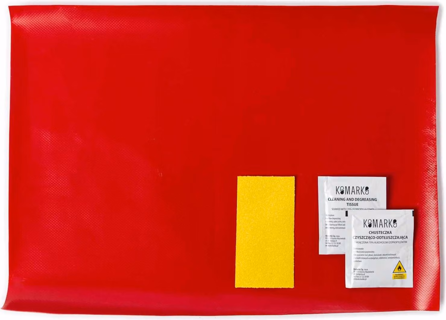 Kit di riparazione per teloni 45x32cm ROSSO