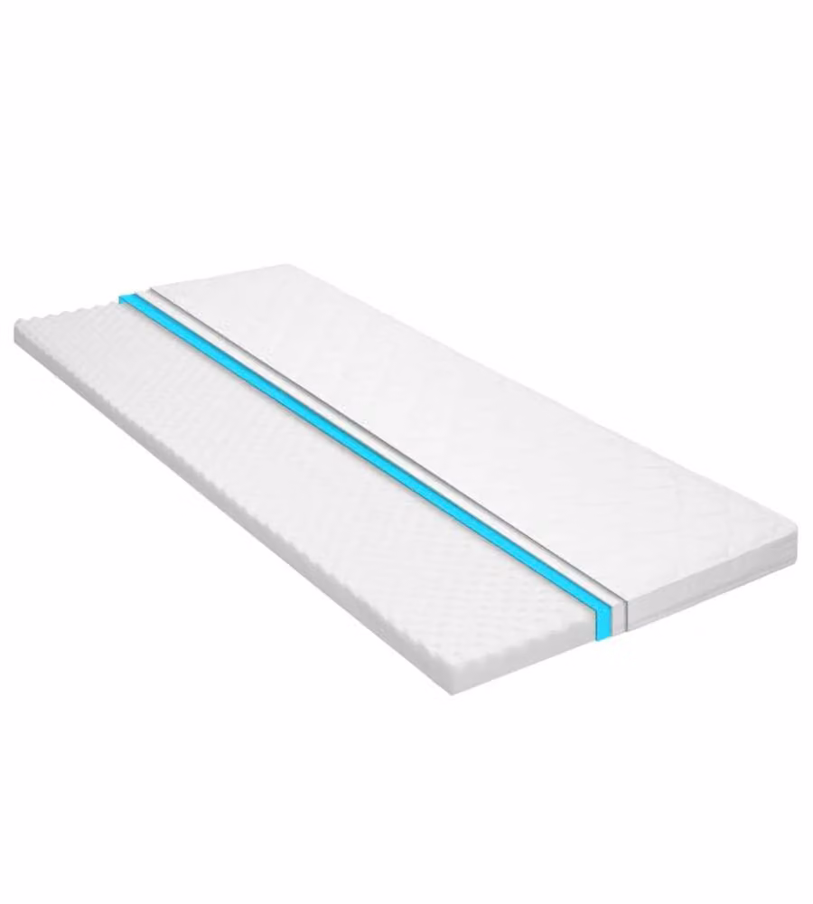 Coprimaterasso 120x200cm Schiuma a Freddo Superficie a Onde 6cm