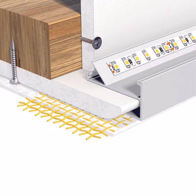 EVN APTBH profilo alluminio soffitto 100cm, Alluminio / Grigio / Zincato, Alluminio