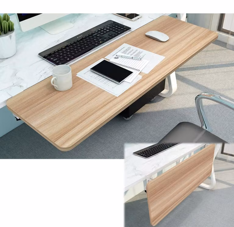 Estensione ergonomica per scrivania con cassetto per tastiera