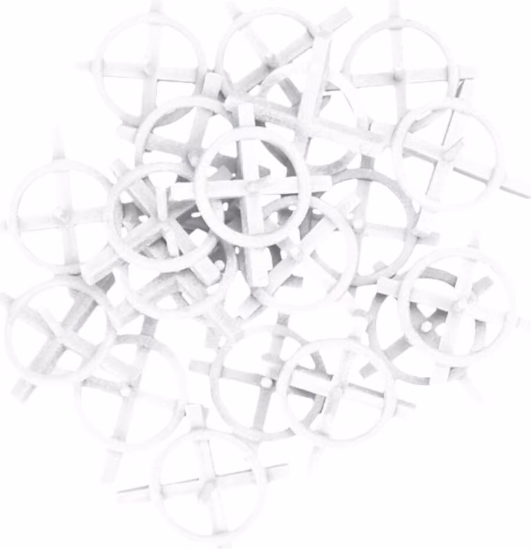 NEO TOOLS croci distanziatrici con cerchio, plastica, universali, riutilizzabili, distanza uniforme tra le piastrelle, 100 pezzi, 4mm