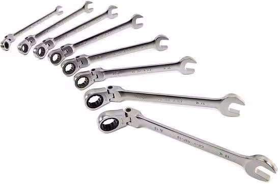 Set professionale da 8 pezzi, con cacciaviti e avvitatori inclinabili, completo di utensili per avvitare
