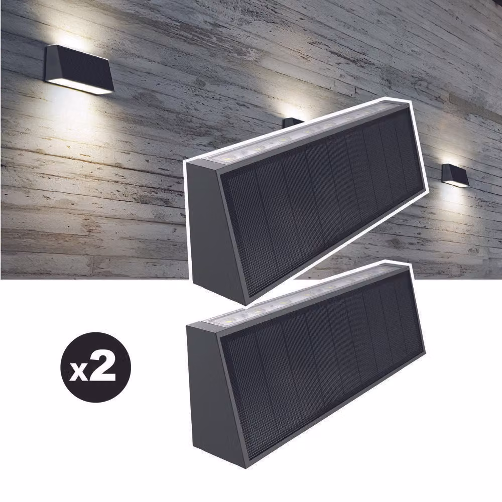 Set di 2 lampade solari EZIlight® Solar Wall S31