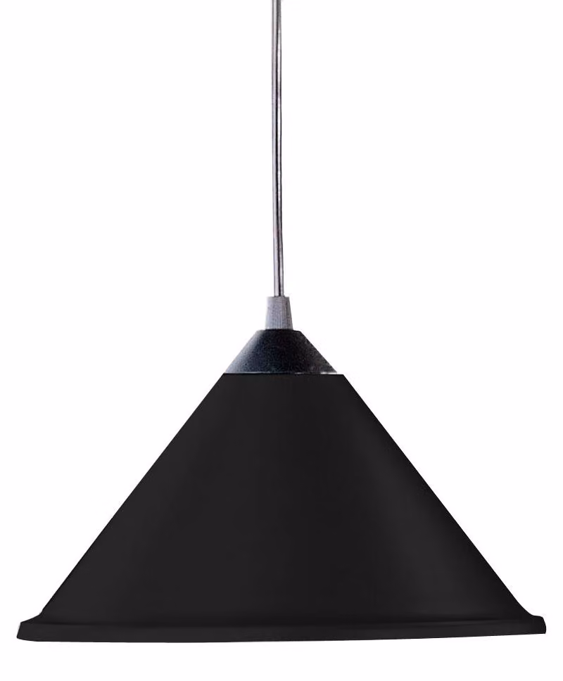 Lampada a sospensione in metallo nero