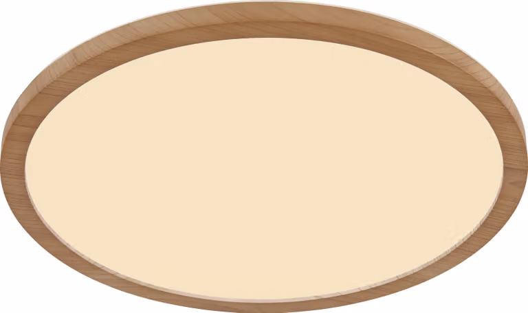 Globo Lighting plafoniera in plastica effetto legno, LED