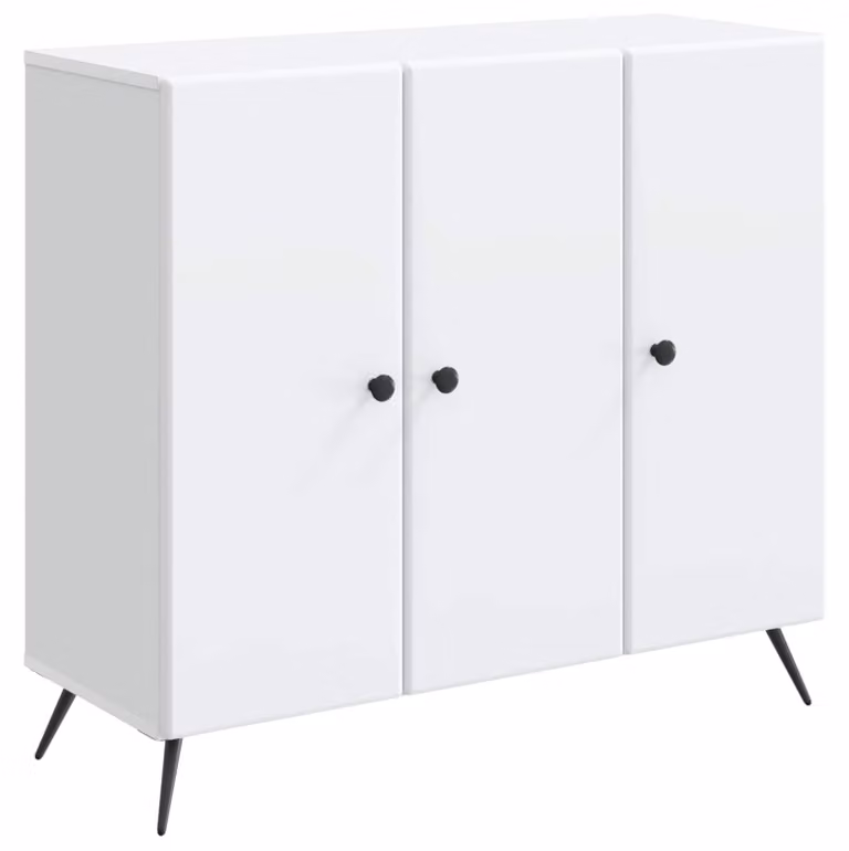 Credenza Bianco 89 x 34,5 x 80 cm Legno ingegnerizzato