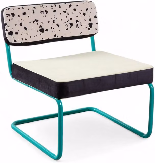 Sedia imbottita Superlounge Seletti multicolore con struttura in metallo