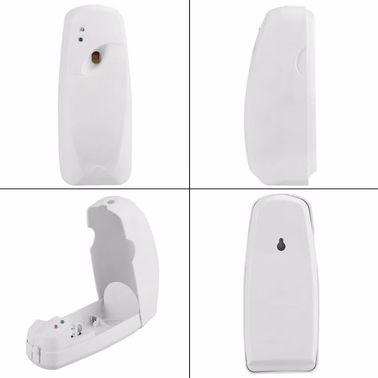Automatic White Aerosol Dispenser Air Freshener Fragrance Sprayer per il bagno Hotel