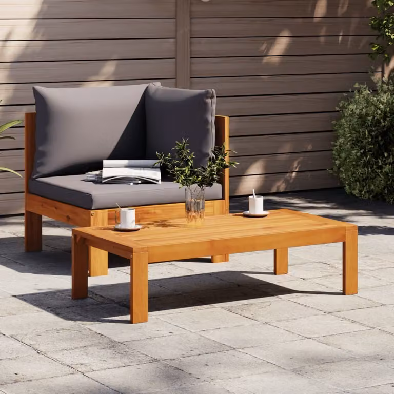 Maison Exclusive - Set divano da giardino 2 pezzi con cuscini in legno massello di acacia