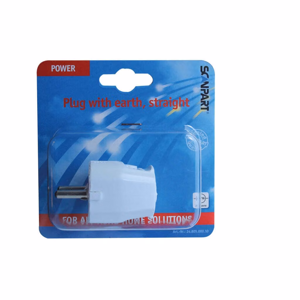 Scanpart 2480500010 E514 Plug and Ra Straight Bianco