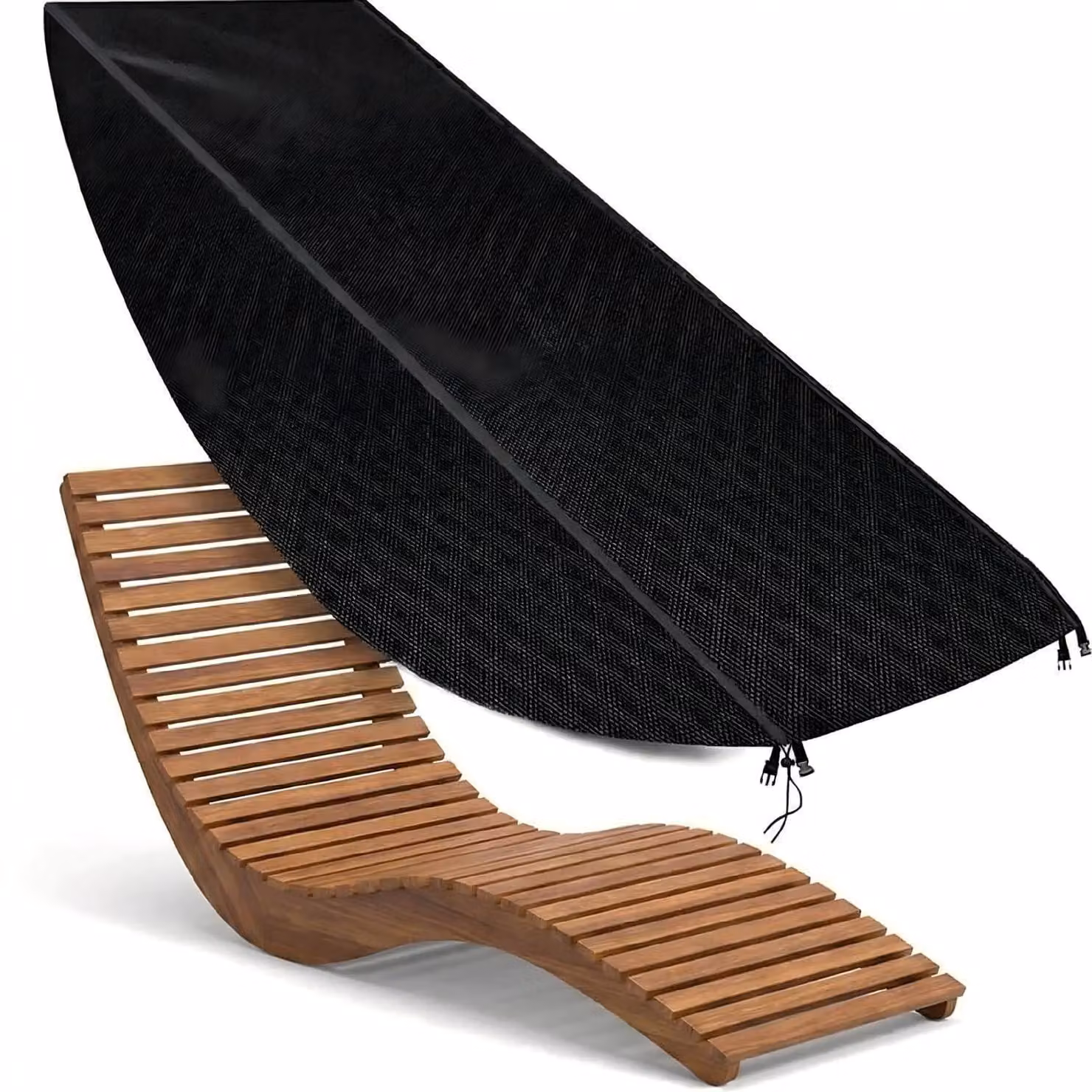 Copertura impermeabile per mobili da giardino, resistente alle intemperie, dimensioni 166x65x62 cm, con cordoncino di serraggio