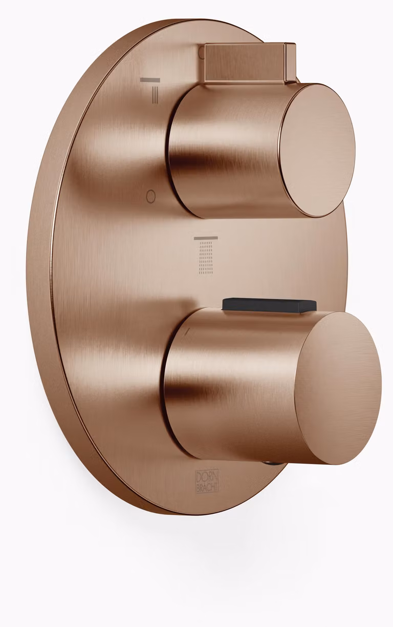 Thermostat encastré Dornbracht avec réglage de débit à trois voies, avec fonction d'arrêt, 36427970-42, 36427970-42
