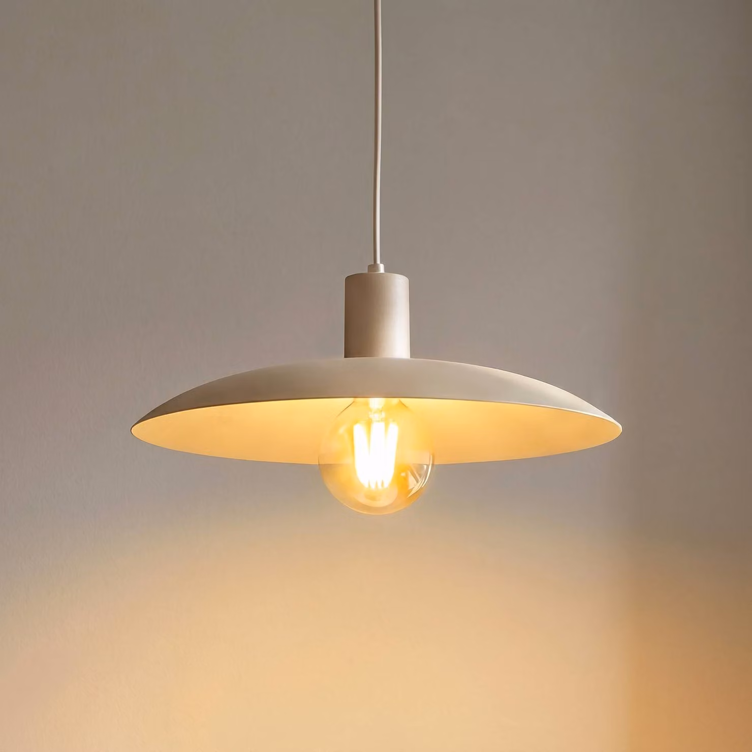 Lampada a sospensione Astra TK Lighting, dimmerabile, Crema / Ambra, Soggiorno / Sala da pranzo, Metallo, Moderno, Lampada a sospensione