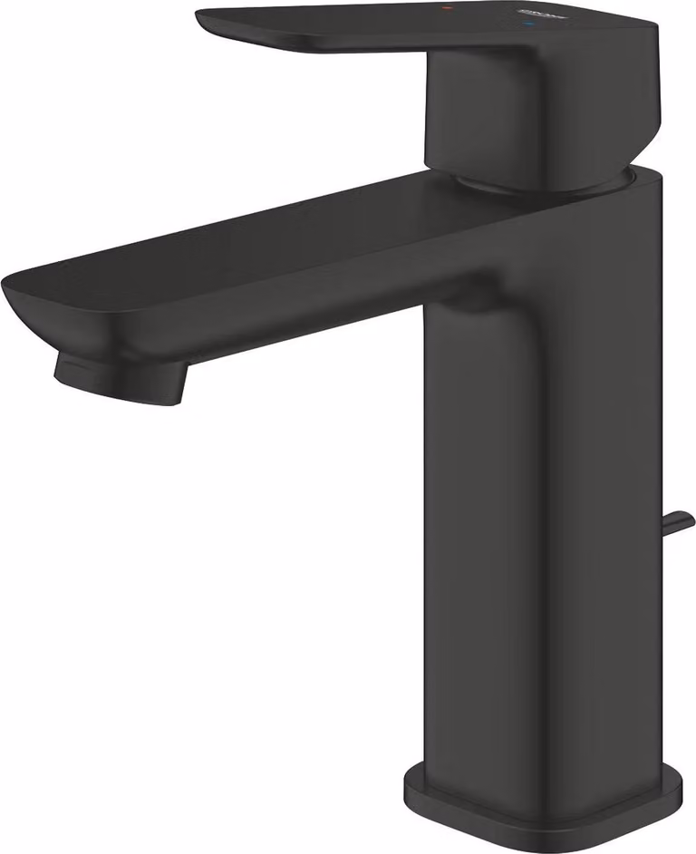 Miscelatore monocomando per lavabo Grohe Cubeo 101749, misura M, nero opaco, 1 pezzo.