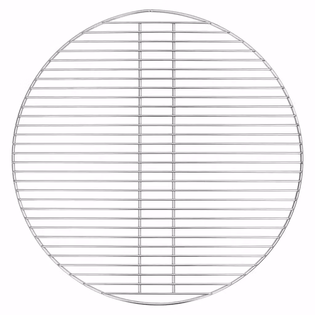 Griglia per barbecue vidaXL in acciaio inossidabile argento 57 x 57 cm
