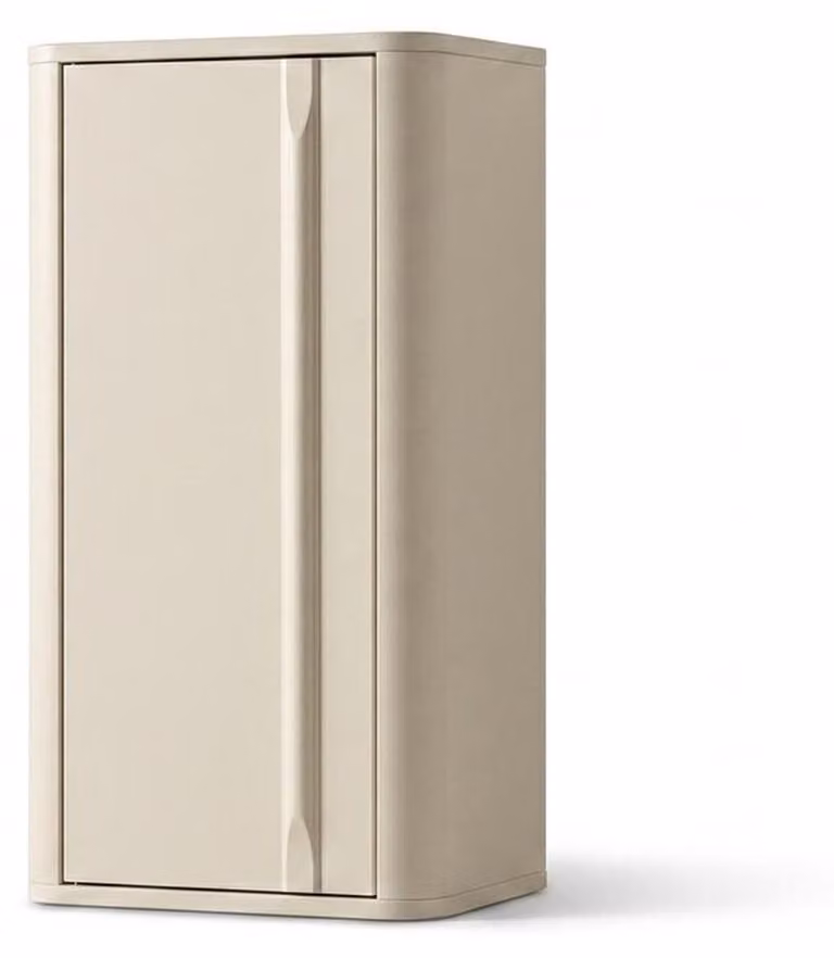 Wandschrank Stil modern weiß Wohnzimmer bequem komfortabel