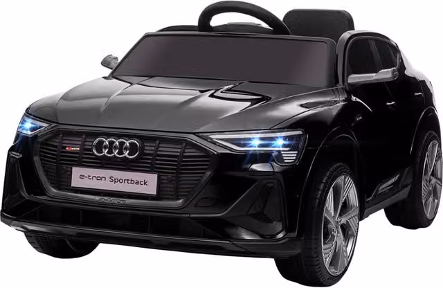 Auto elettrica per bambini Audi E-tron Xylo 12V con telecomando e cintura di sicurezza, nero