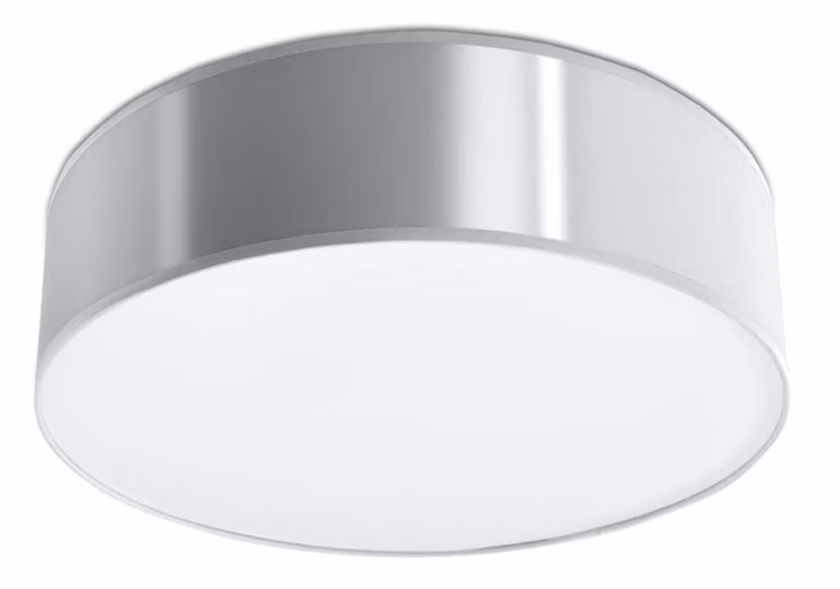 Lampada da soffitto ARENA 35 grigio 2xE27 15W PVC 11x35x35cm Sollux Lighting