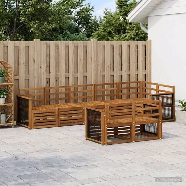 Set di divani da esterno 7 pz 3384500