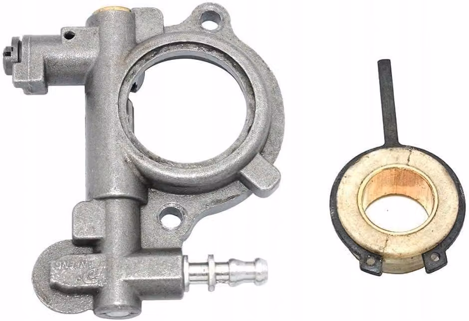 Pompa dell'olio con trasmissione a vite senza fine, completa, per motosega STIHL 024, 026, MS240, MS260 G