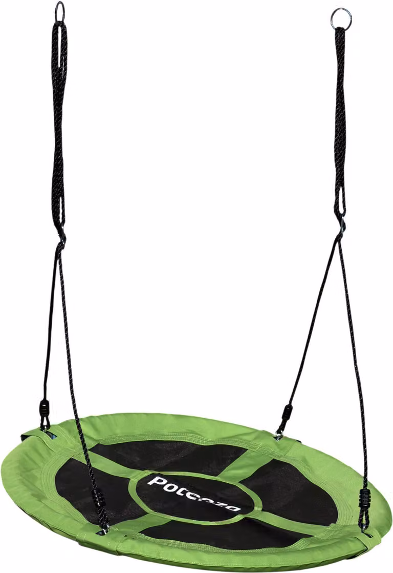 Altalena a nido 100 cm, altalena a sospensione Altalena familiare per bambini e adulti I Verde