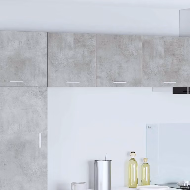 Armadio pensile da cucina moderno vidaXL in MDF Grigio e Bianco L 40 cm, P 31 cm, H 40 cm