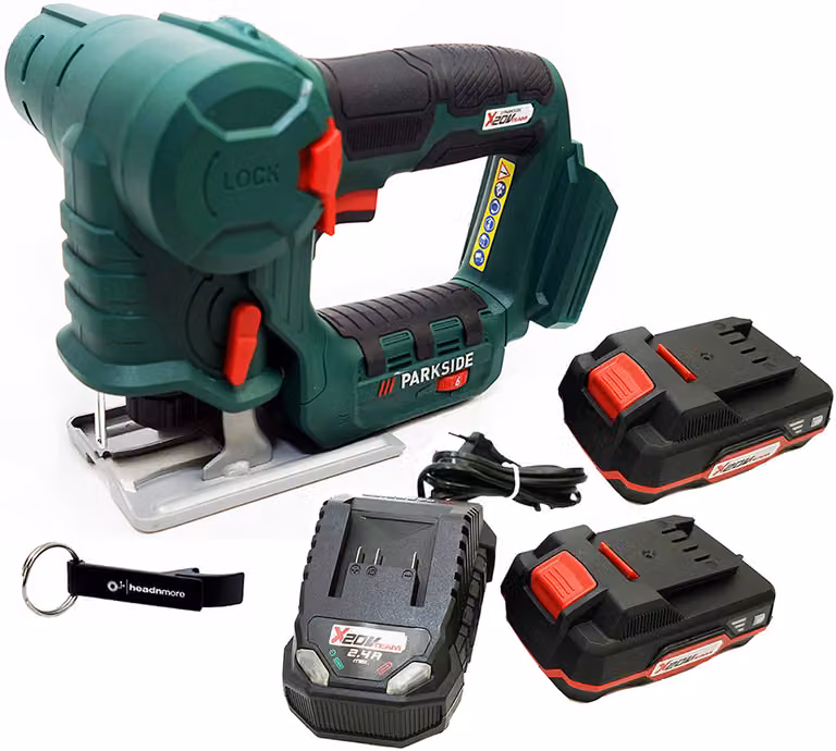 PARKSIDE® Seghetto alternativo e seghetto a batteria da 20 V PSSSA 20 incl. 2 batterie (2 Ah) e caricabatterie