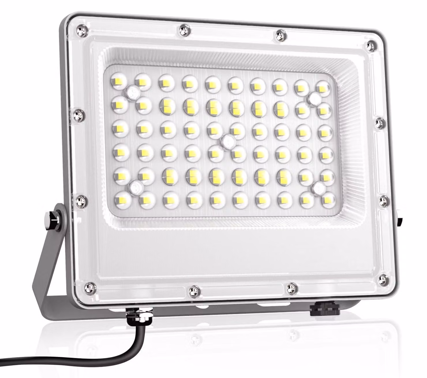 Faretto LED da esterno, 50 W, 5000 lumen, 6500K, luce bianca fredda, grado di protezione IP66, alluminio