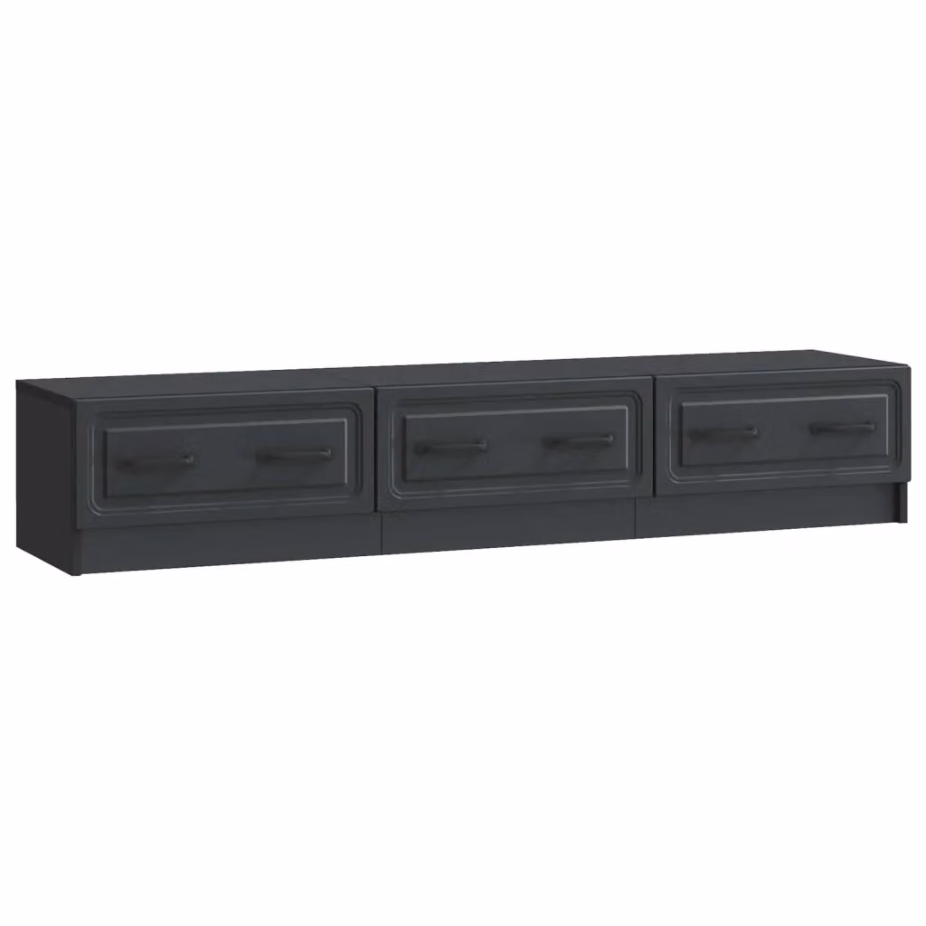 Mobile TV moderno Design In nero in MDF per soggiorno L: 147 cm, P: 34,5 cm, H: 27 cm – 2
