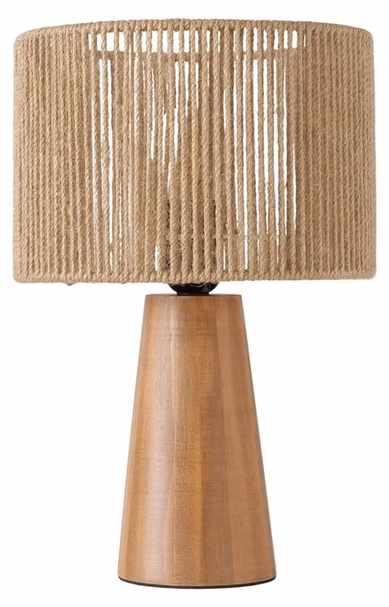 Lampada da tavolo Boltze Home in legno marrone ø22,5 cm