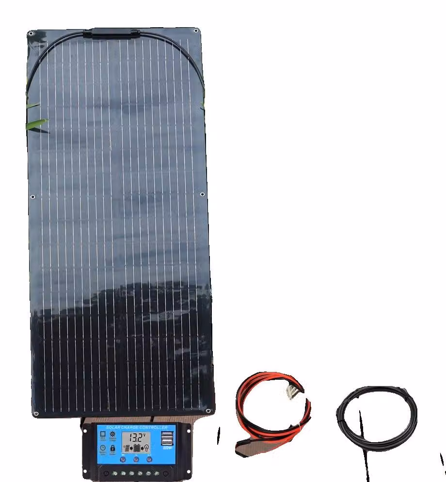Pannello solare flessibile, 90 Watt, 18V di uscita, adatto per sistemi a batteria da 12V, tensione a circuito aperto 22,44V, dimensioni 1000 x 460 x 3 mm