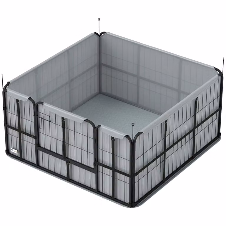 Casetta per cani Minimal con porta e materassino lavabile nera L: 122 cm, P: 122 cm, H: 60 cm
