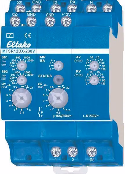 Eltako MFSR12DX-230V Relè di corrente multifunzione 22100530 1 (22100530)