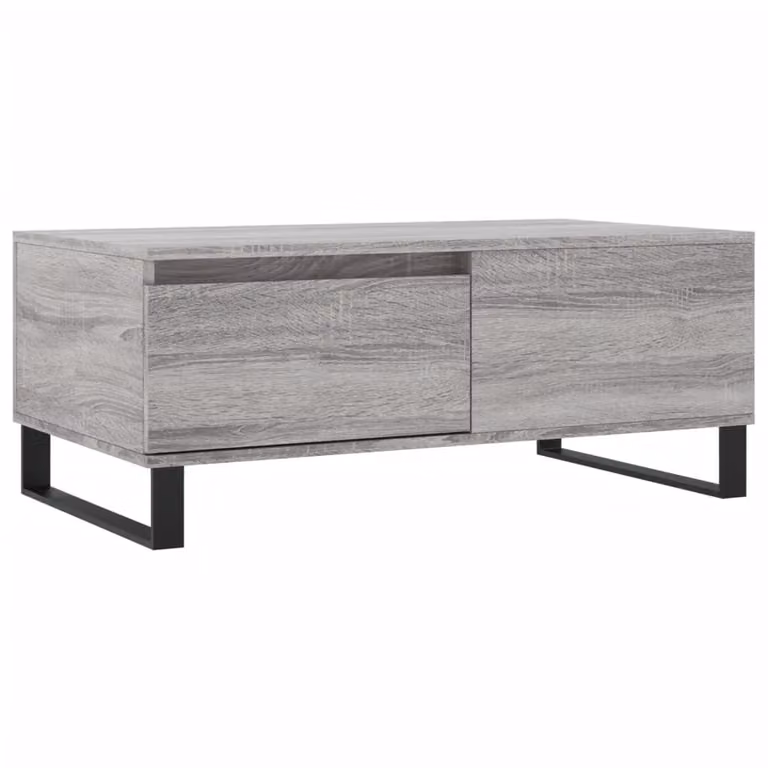 Tavolino Salotto Grigio Sonoma 90x50x36,5 cm Legno Multistrato