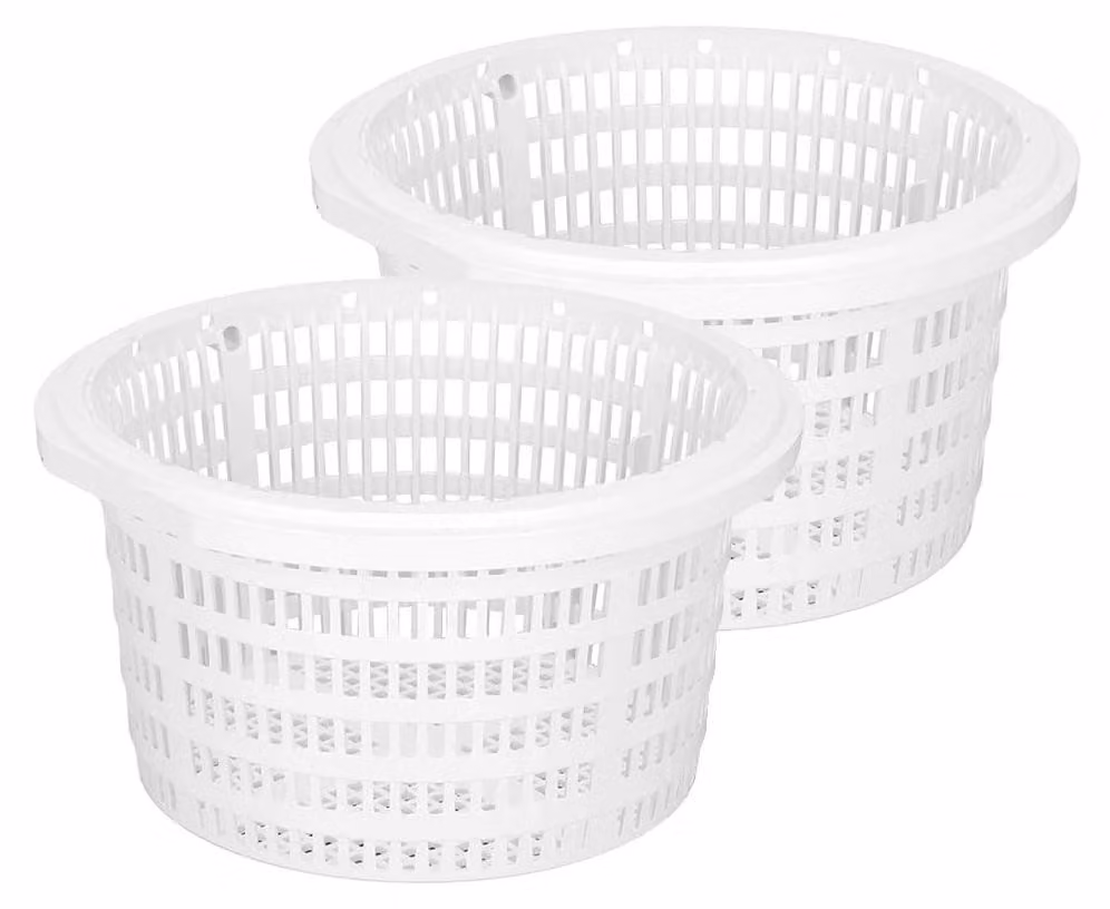 Cesto filtrante - 2 pezzi - Cesto multifunzione per filtro piscina - Ricambio per piscine - Plastica - Dimensioni 18 x 19 x 10 cm - Filtro per piscina