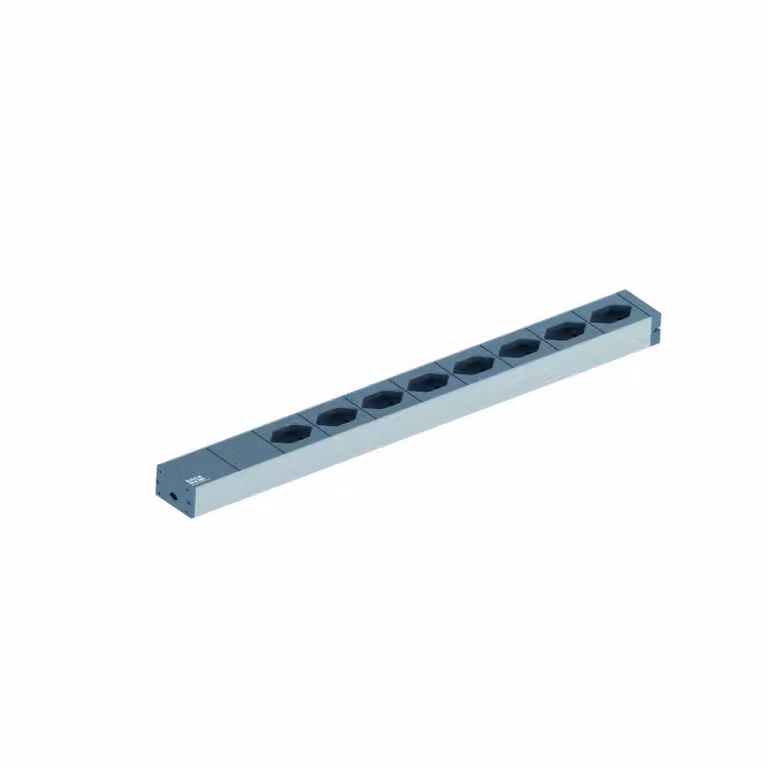 BACHMANN Striscia di prese da 19", 8 prese T13
